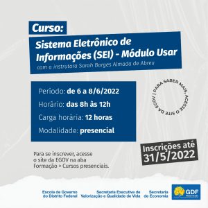 Governo abre inscrições para curso online sobre o SEI!MA